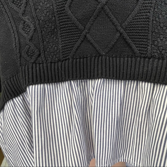 Crown & Ivy Knit Preppy Flounce hem pullover - Picture 7 of 8